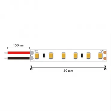 Лента светодиодная, 5M, SMD2835, 9.6W/m, 3000K, IP65 Favourite 2001-31065