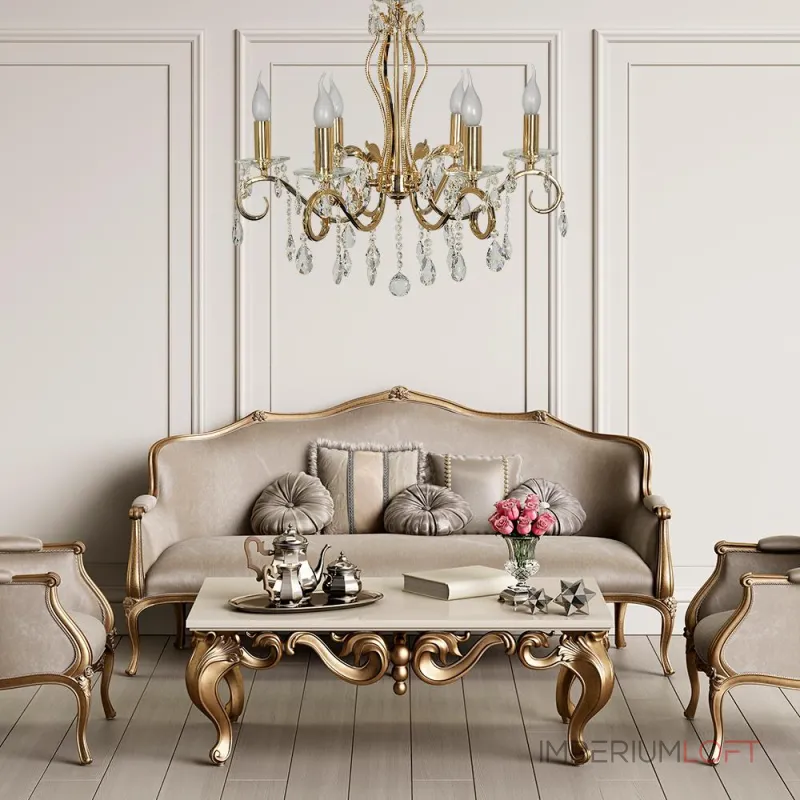 Подвесная люстра Arti Lampadari Vesuvio Gold Vesuvio E 1.1.6.601 G от ImperiumLoft