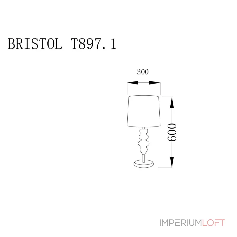 Настольная лампа Lucia Tucci Bristol BRISTOL T897.1 от ImperiumLoft