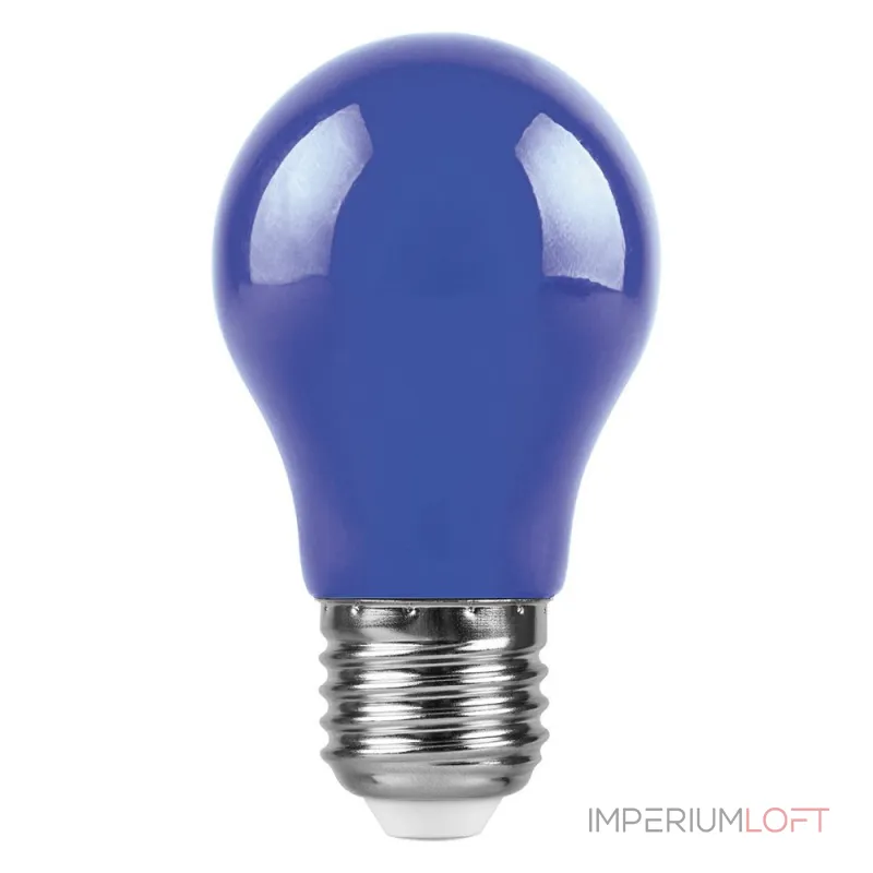 Лампа светодиодная Feron LB-375 E27 3W 230V синий 25923 от ImperiumLoft