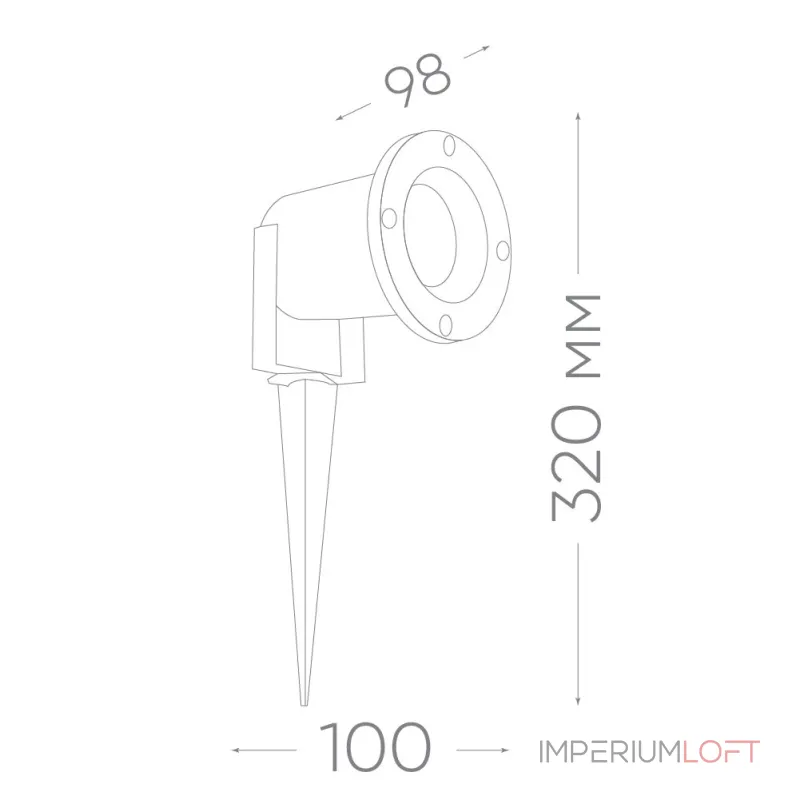 Наземный прожектор Feron 3735 11859 от ImperiumLoft