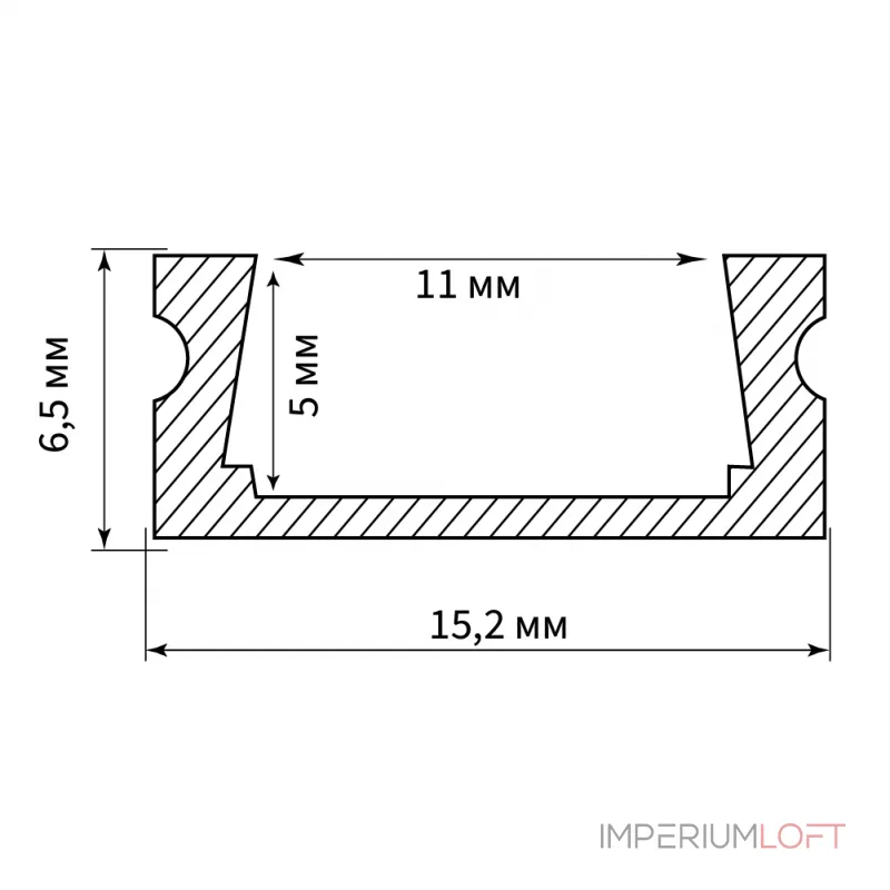 Профиль алюминиевый накладной Feron CAB262 10371 от ImperiumLoft Профиль алюминиевый накладной Feron CAB262 10371 от ImperiumLoft