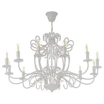 Подвесная люстра Arti Lampadari Amaro White Amaro E 1.1.12 W от ImperiumLoft