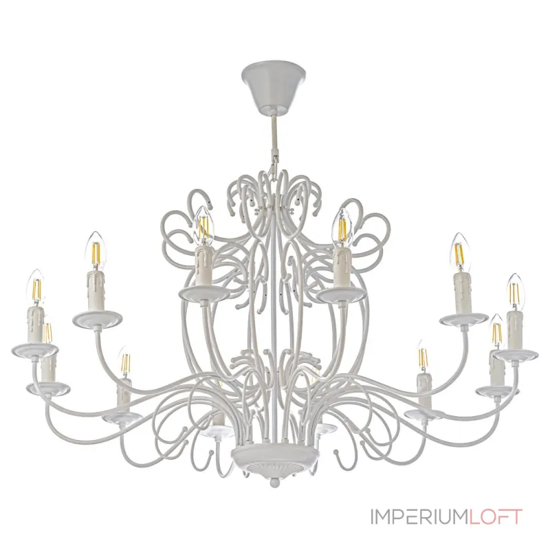 Подвесная люстра Arti Lampadari Amaro White Amaro E 1.1.12 W от ImperiumLoft