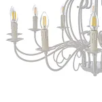 Подвесная люстра Arti Lampadari Amaro White Amaro E 1.1.12 W от ImperiumLoft