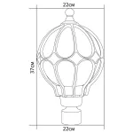 Наземный низкий светильник Feron Сфера 11360 от ImperiumLoft