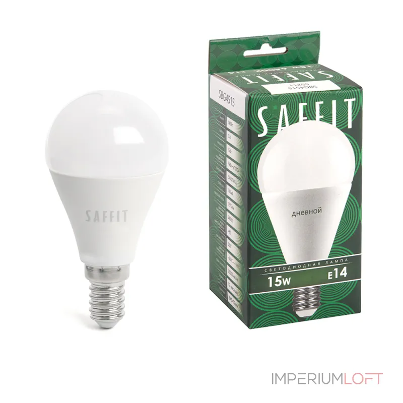 Лампа светодиодная Feron Saffit Sbg 4515 E14 15Вт 6400K 55211 от ImperiumLoft Лампа светодиодная Feron Saffit Sbg 4515 E14 15Вт 6400K 55211 от ImperiumLoft