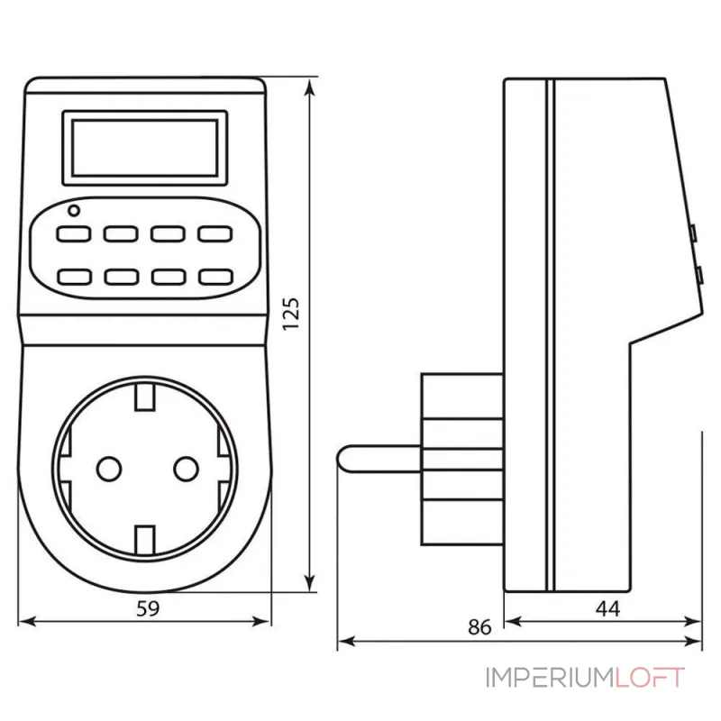 Розетка с таймером Feron TM22 23205 от ImperiumLoft Розетка с таймером Feron TM22 23205 от ImperiumLoft