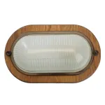 Накладной светильник Feron НБО 04-60-02 11575 Цвет плафонов белый Цвет арматуры коричневый от ImperiumLoft