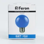 Лампа светодиодная Feron LB-371 E27 3Вт K 25906 Цвет арматуры хром Цвет плафонов хром от ImperiumLoft