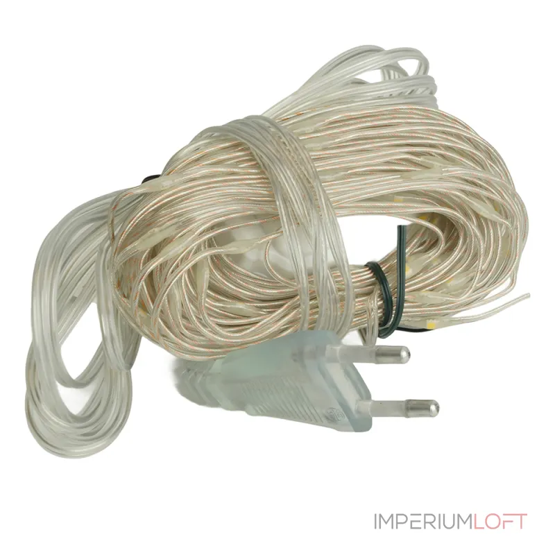 Гирлянда линейная FERON CL577 50LED 2700К (теплый белый) 5м+3м IP20 3W 48616 от ImperiumLoft