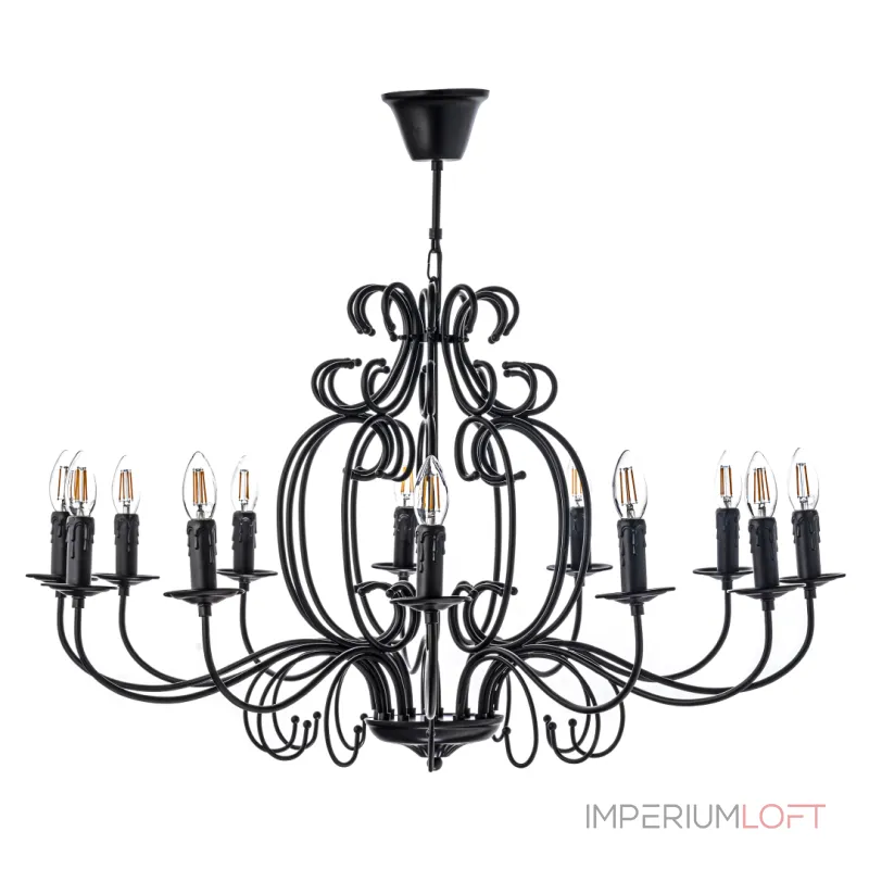 Подвесная люстра Arti Lampadari Amaro Black Amaro E 1.1.12 B от ImperiumLoft Подвесная люстра Arti Lampadari Amaro Black Amaro E 1.1.12 B от ImperiumLoft