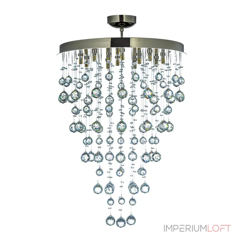 Каскадная люстра Arti Lampadari Flusso Nickel Flusso H 1.4.55.615 N от ImperiumLoft Каскадная люстра Arti Lampadari Flusso Nickel Flusso H 1.4.55.615 N от ImperiumLoft