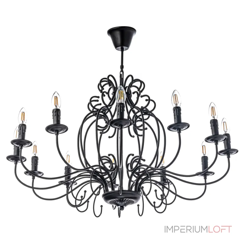 Подвесная люстра Arti Lampadari Amaro Black Amaro E 1.1.12 B от ImperiumLoft Подвесная люстра Arti Lampadari Amaro Black Amaro E 1.1.12 B от ImperiumLoft