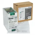 Трансформатор электронный для светодиодной ленты на DIN-рейку 240W 24V 63*125.5*113мм IP20 Feron 52137 от ImperiumLoft