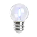 Лампа светодиодная Feron LB-383 Шарик прозрачный E27 2W 230V синий 48934 от ImperiumLoft