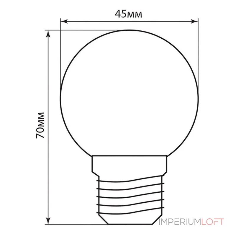 Лампа светодиодная Feron LB-37 E27 1Вт K 25118 от ImperiumLoft