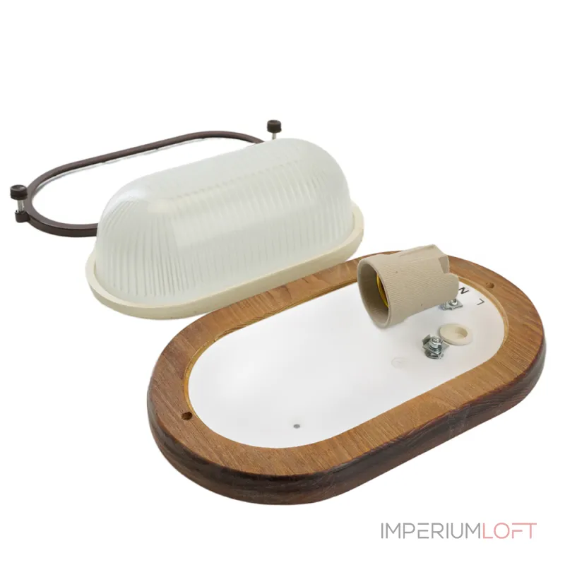 Накладной светильник Feron НБО 04-60-02 11575 Цвет плафонов белый Цвет арматуры коричневый от ImperiumLoft Накладной светильник Feron НБО 04-60-02 11575 Цвет плафонов белый Цвет арматуры коричневый от ImperiumLoft