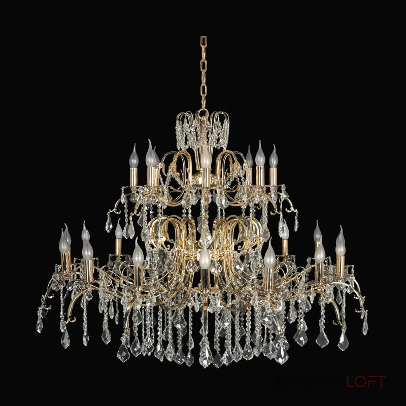 Подвесная люстра Dio D`arte Alessandria Gold Alessandria E 1.1.L.24.201 G от ImperiumLoft