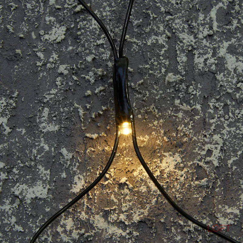 Гирлянда сеть FERON CL42, 260LED, 2700К (тёплый белый)3*3м+3м 22см, IP44, 14W от ImperiumLoft