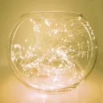 Светодиодная гирлянда 2м + 1м с питанием от батареек 200LED (теплый белый) Feron 32985 от ImperiumLoft