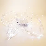 Светодиодная гирлянда 2м + 1м с питанием от батареек 200LED (теплый белый) Feron 32985 от ImperiumLoft