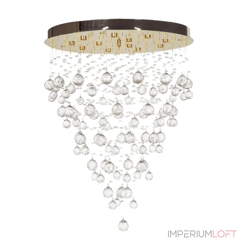 Каскадная люстра Arti Lampadari Flusso Gold Flusso H 1.4.55.615 G от ImperiumLoft