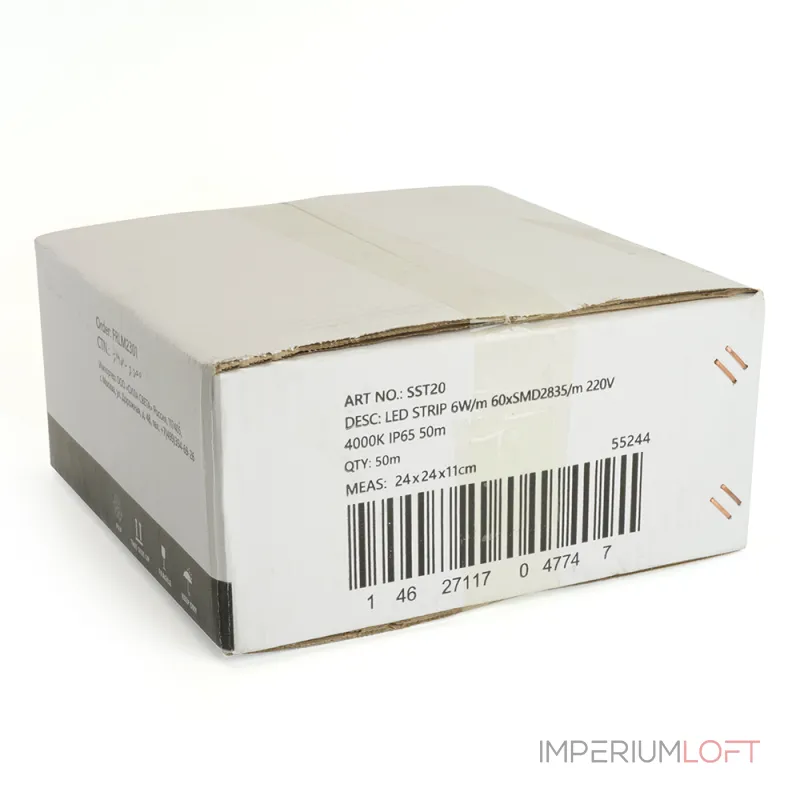 Светодиодная LED лента Feron SST20 SAFFIT 60SMD(2835)/м 6Вт/м 220V 50м 4000K IP65 55244 от ImperiumLoft