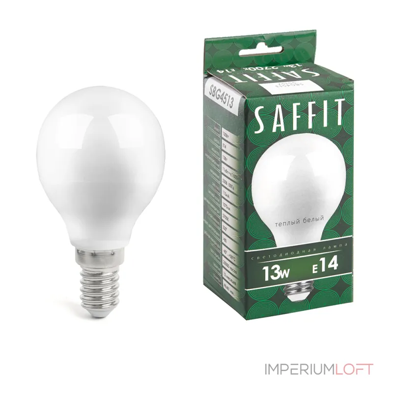Лампа светодиодная Feron Saffit SBG451 E14 13Вт 2700K 55157 от ImperiumLoft Лампа светодиодная Feron Saffit SBG451 E14 13Вт 2700K 55157 от ImperiumLoft