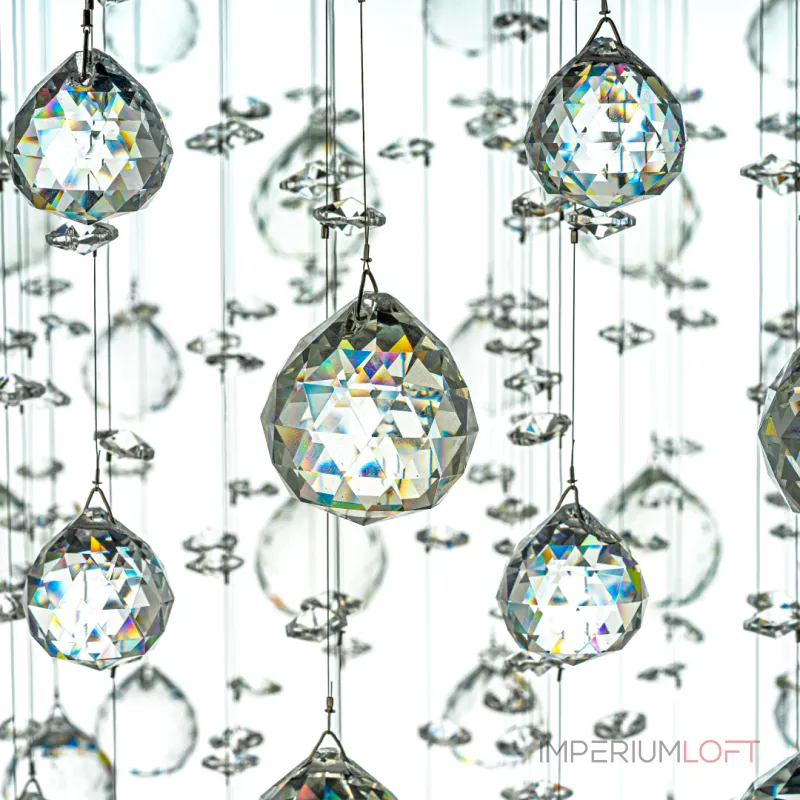 Каскадная люстра Arti Lampadari Flusso Nickel Flusso H 1.4.50.515 N от ImperiumLoft