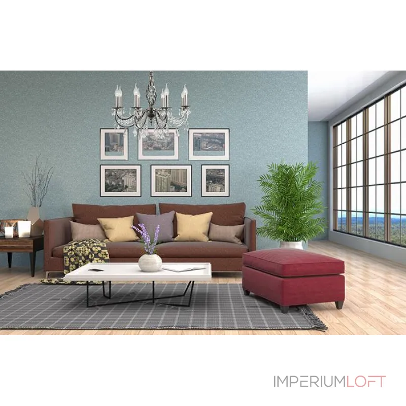 Подвесная люстра Arti Lampadari Deco Nickel Deco E 1.1.8.600 N от ImperiumLoft Подвесная люстра Arti Lampadari Deco Nickel Deco E 1.1.8.600 N от ImperiumLoft