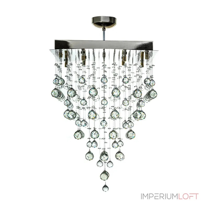 Каскадная люстра Arti Lampadari Flusso Nickel Flusso H 1.4.50.515 N от ImperiumLoft