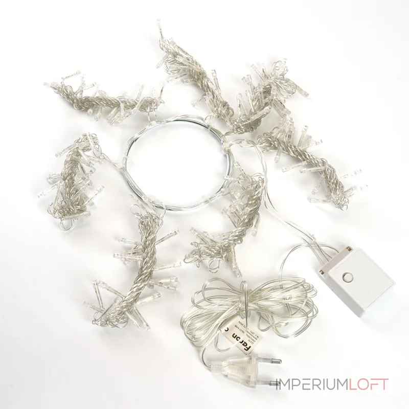 Гирлянда Нить Feron CL90 32370 Цвет арматуры латунь Цвет плафонов белый от ImperiumLoft