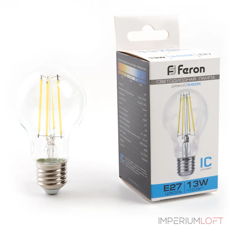Лампа светодиодная Feron LB-613 E27 13Вт 6400K 48283 от ImperiumLoft Лампа светодиодная Feron LB-613 E27 13Вт 6400K 48283 от ImperiumLoft