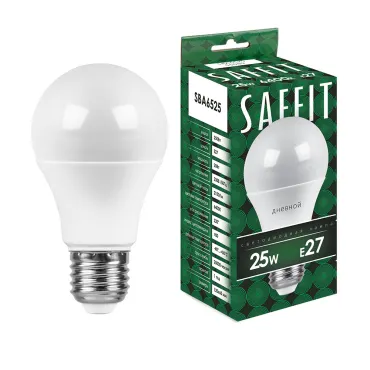 Лампа светодиодная SAFFIT SBA6525 Шар E27 25W 230V 6400K 55089 Лампа светодиодная SAFFIT SBA6525 Шар E27 25W 230V 6400K 55089