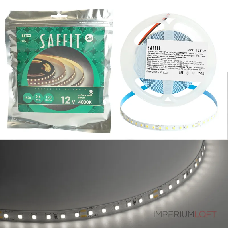 Светодиодная LED лента Feron SST02 SAFFIT 120SMD(2835)/м 9.6Вт/м 12V 5000*8*1.22мм 4000К IP20 55241 от ImperiumLoft Светодиодная LED лента Feron SST02 SAFFIT 120SMD(2835)/м 9.6Вт/м 12V 5000*8*1.22мм 4000К IP20 55241 от ImperiumLoft