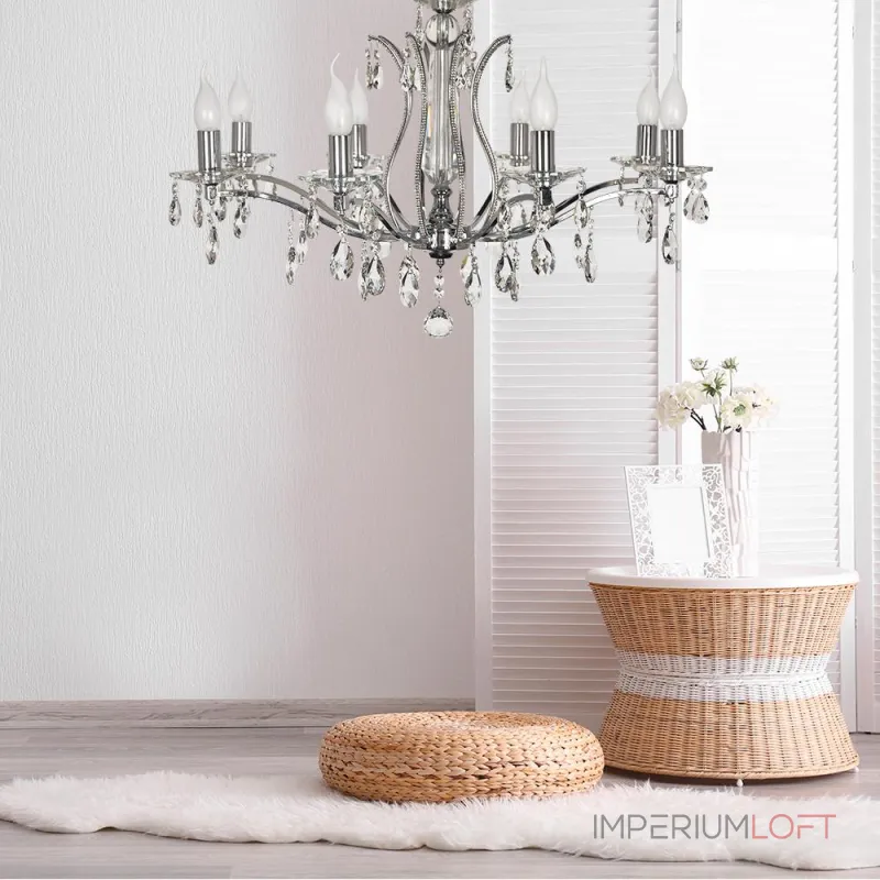 Подвесная люстра Arti Lampadari Alberi Nickel Alberi E 1.1.8.601 N от ImperiumLoft