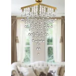 Каскадная люстра Arti Lampadari Flusso Gold Flusso H 1.4.50.515 G от ImperiumLoft