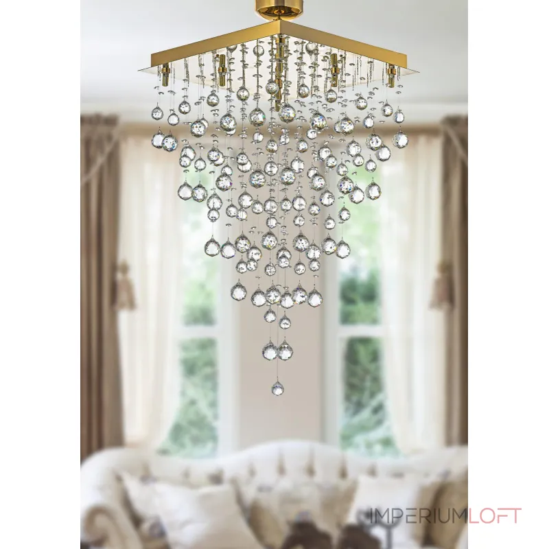 Каскадная люстра Arti Lampadari Flusso Gold Flusso H 1.4.50.515 G от ImperiumLoft Каскадная люстра Arti Lampadari Flusso Gold Flusso H 1.4.50.515 G от ImperiumLoft