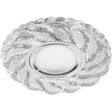 Встраиваемый светильник Feron Saffit CD935 29468 Цвет арматуры хром Цвет плафонов прозрачный