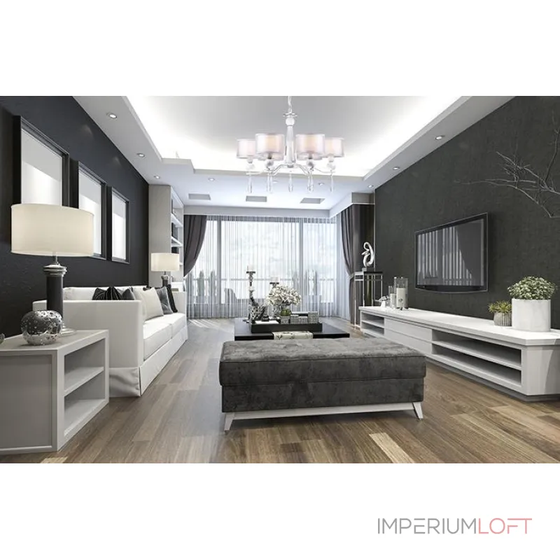 Подвесная люстра Arti Lampadari Rufina White Rufina E 1.1.6.600 W от ImperiumLoft