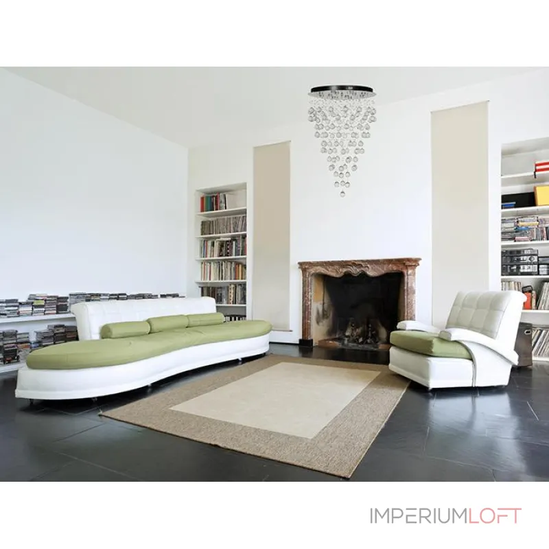 Каскадная люстра Arti Lampadari Flusso Nickel Flusso H 1.4.45.615 N от ImperiumLoft