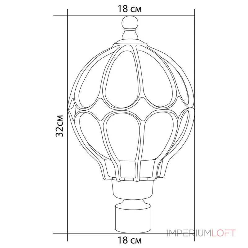 Наземный низкий светильник Feron Сфера 11359 от ImperiumLoft