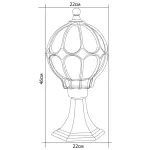 Наземный низкий светильник Feron Сфера 11365 от ImperiumLoft