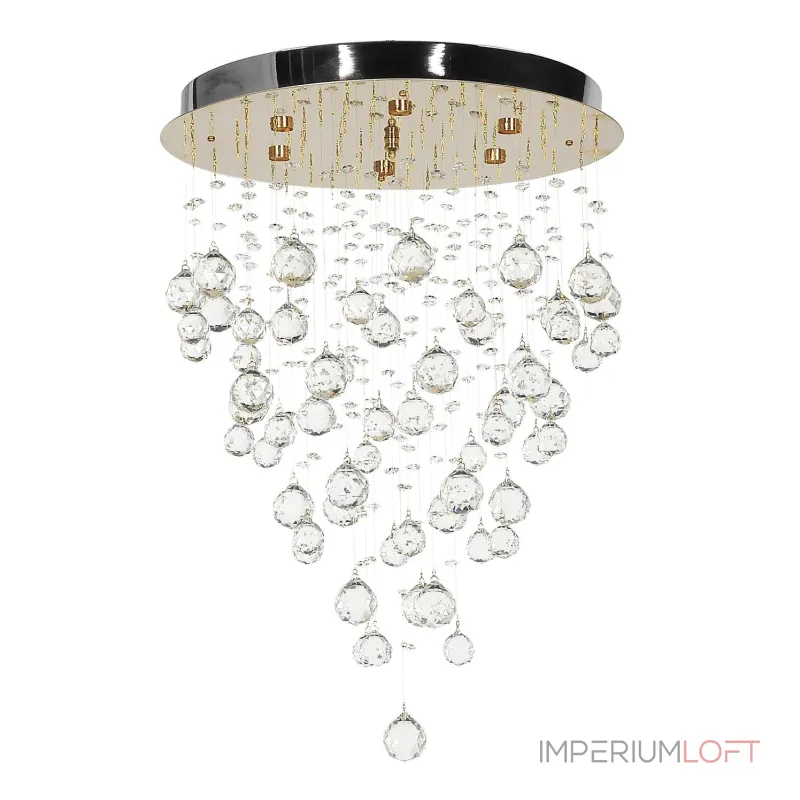 Каскадная люстра Arti Lampadari Flusso Gold Flusso H 1.4.45.615 G от ImperiumLoft