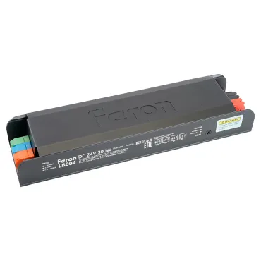 Трансформатор для светодиодной ленты с плавным пуском и диммированием 300W 24V IP20 Feron 52126