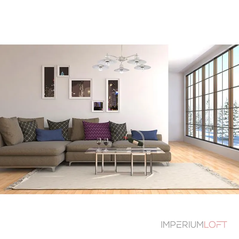 Подвесная люстра Arti Lampadari Taviano White Taviano E 1.1.5 WG от ImperiumLoft