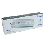 Трансформатор электронный для светодиодной ленты 300W 12V IP67 (драйвер) Feron 53082 от ImperiumLoft