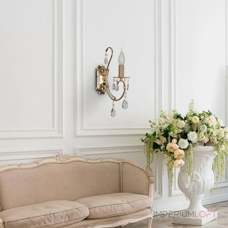 Бра Arti Lampadari Romano Gold Romano E 2.1.1.601 G от ImperiumLoft Бра Arti Lampadari Romano Gold Romano E 2.1.1.601 G от ImperiumLoft