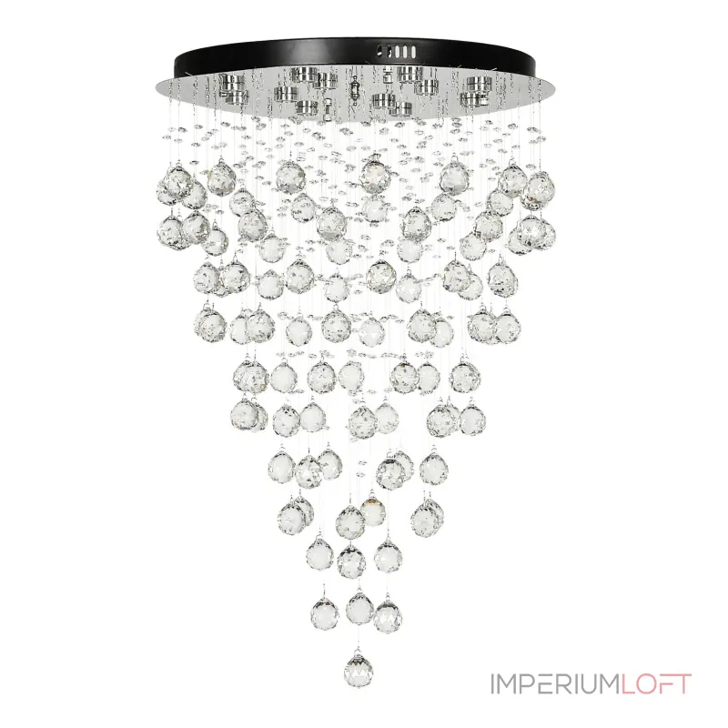 Каскадная светодиодная люстра Arti Lampadari Flusso Nickel Flusso L 1.4.55.601 N от ImperiumLoft